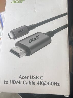 Acer USB-C to HDMI 4K Cable in Gray and Black